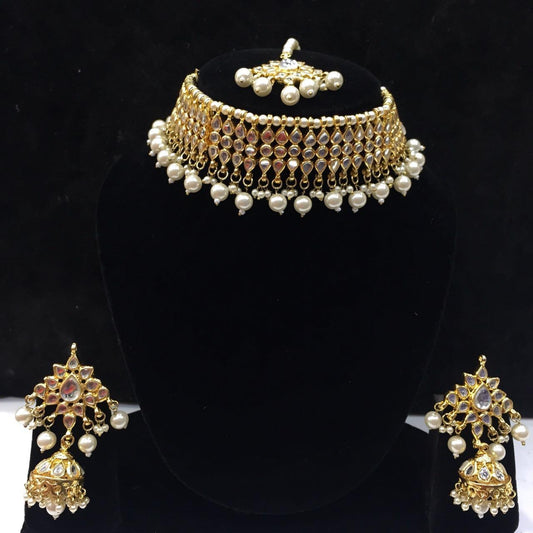 White Kundan Choker Set