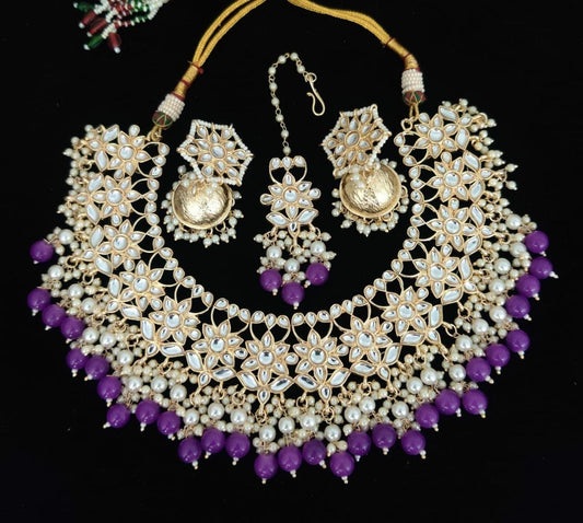 Purple Necklace Set