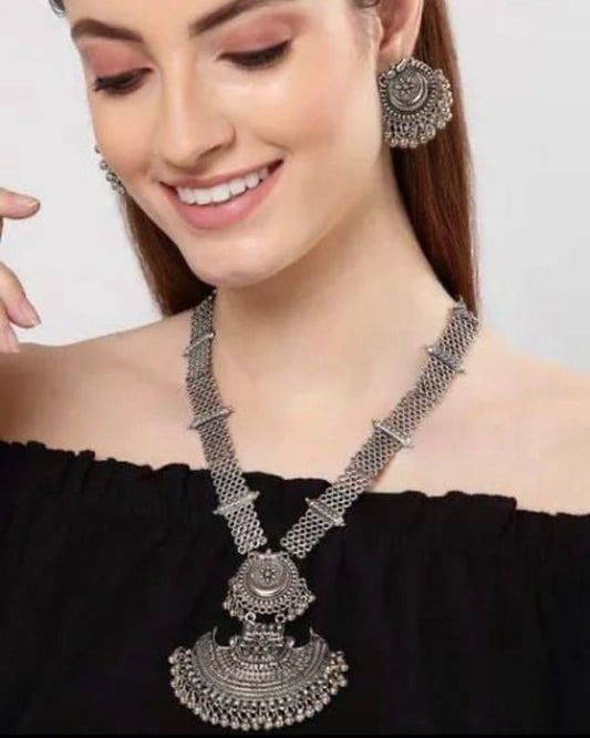 Oxidized Necklace Set