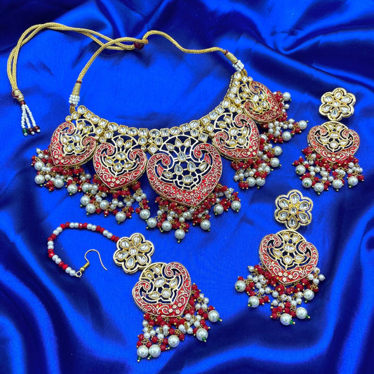 Red Necklace Set