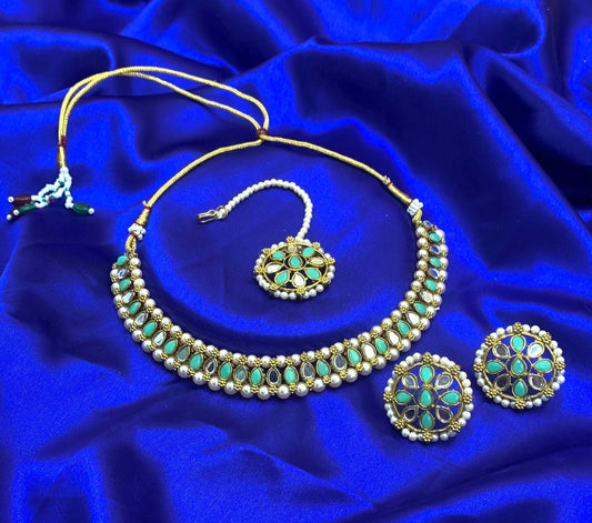 Aqua Green Necklace Set