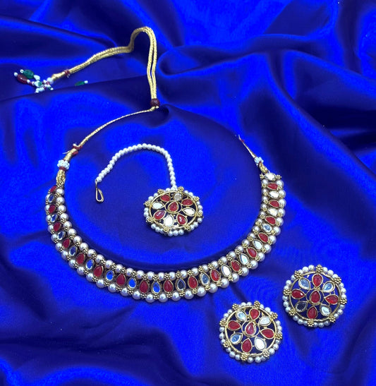 Red Necklace Set