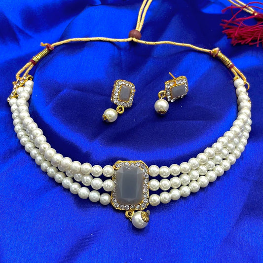 Grey Choker Set