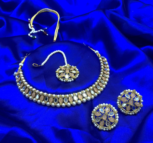 Peach Necklace Set
