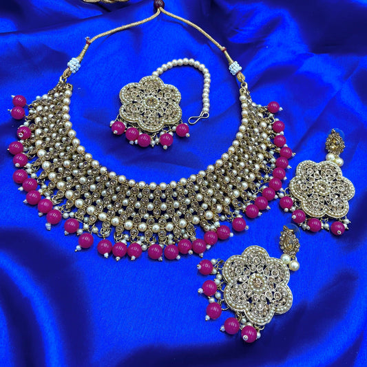 Pink Necklace Set