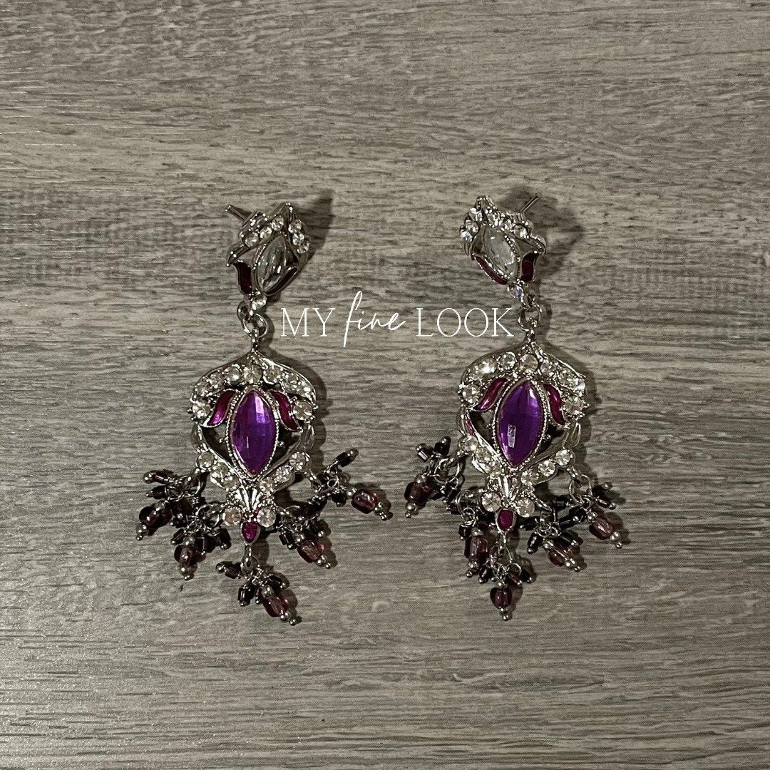 Purple Earrings