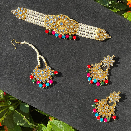 Multicolor Choker Set