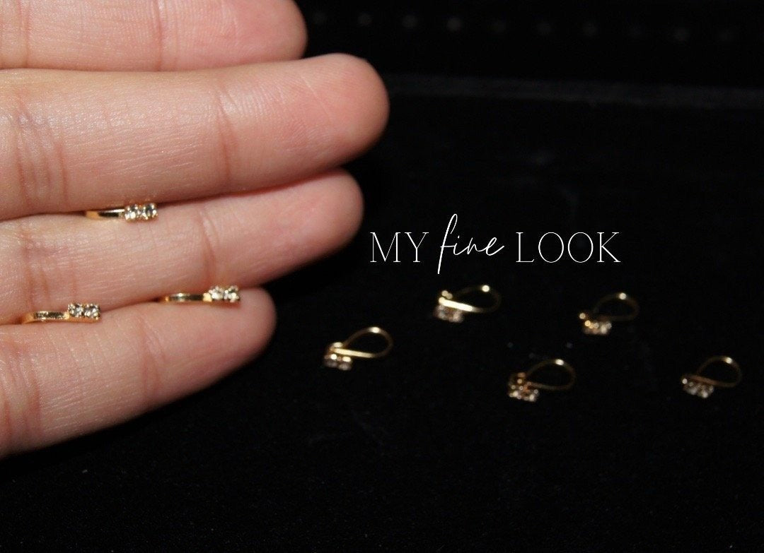 Gold Clip-On Nose Ring