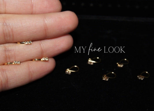 Gold Clip-On Nose Ring