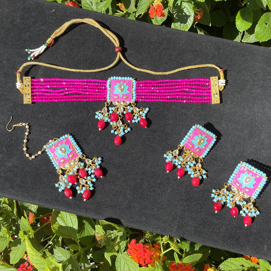 Cotton Candy Choker Set
