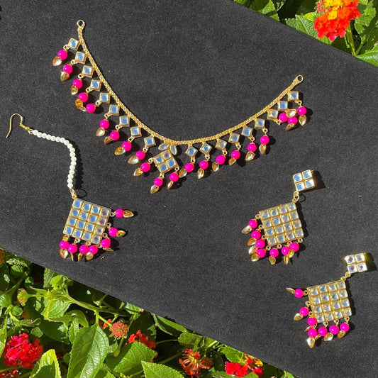 Pink Necklace Set