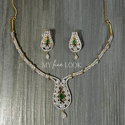 Emerald Green Necklace Set