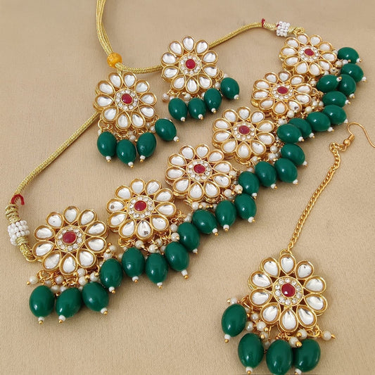 Green Choker Set