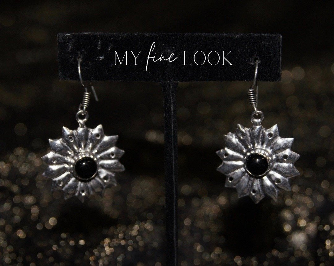 Black Oxidized Earrings