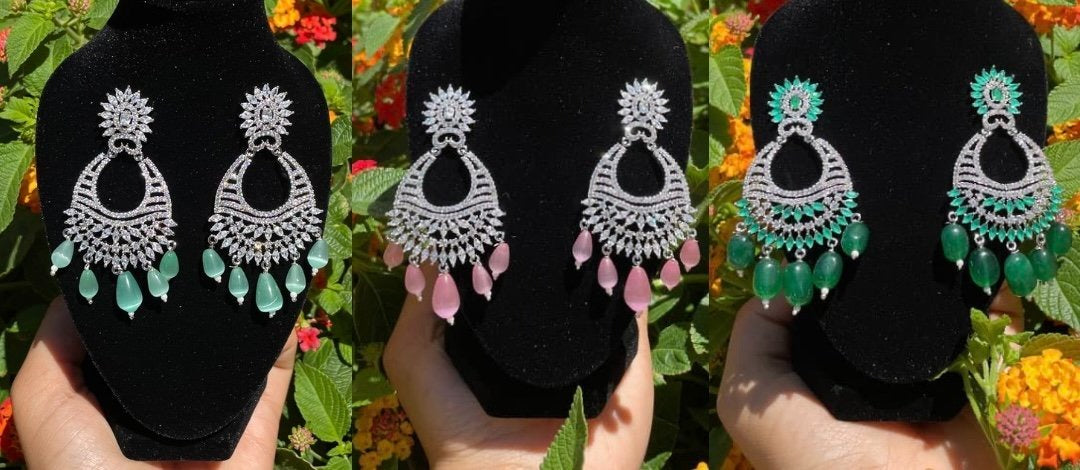 American Diamond Earrings (many colors)