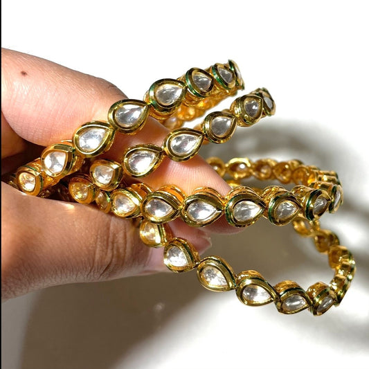 Kundan and Meena Bangles