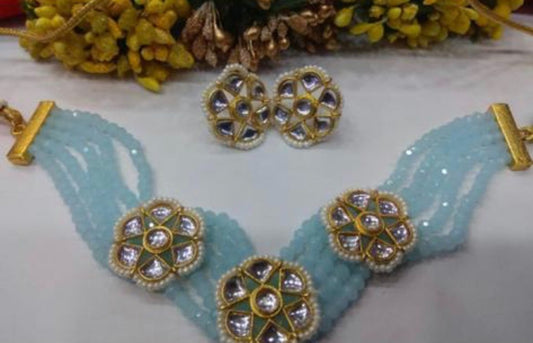 Light Blue Choker Set