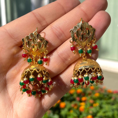 Multicolor Jhumka Earrings