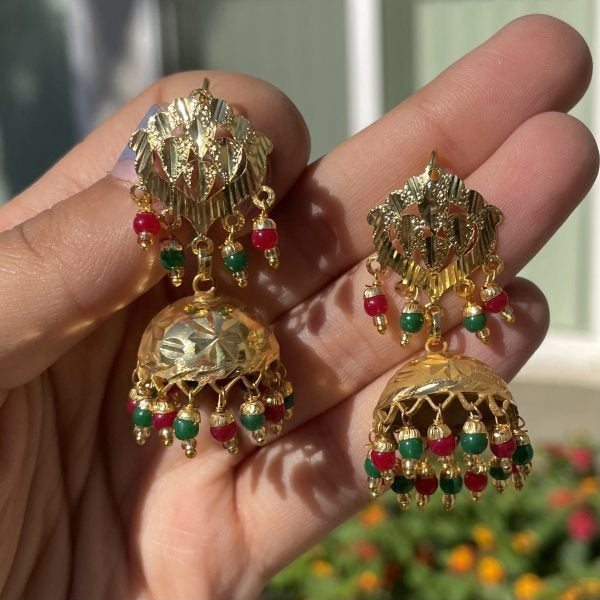 Multicolor Jhumka Earrings