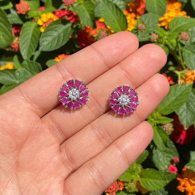 Cubic Zirconia Stud Earrings (many colors)