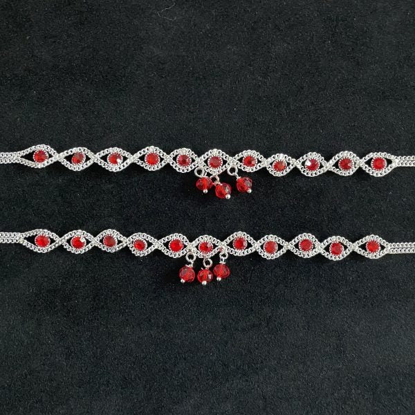 Red Beaded Anklet