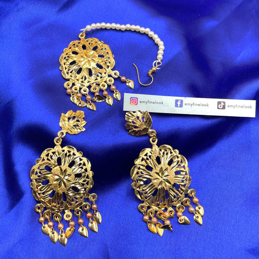 Jadaoo Earrings with Tikka