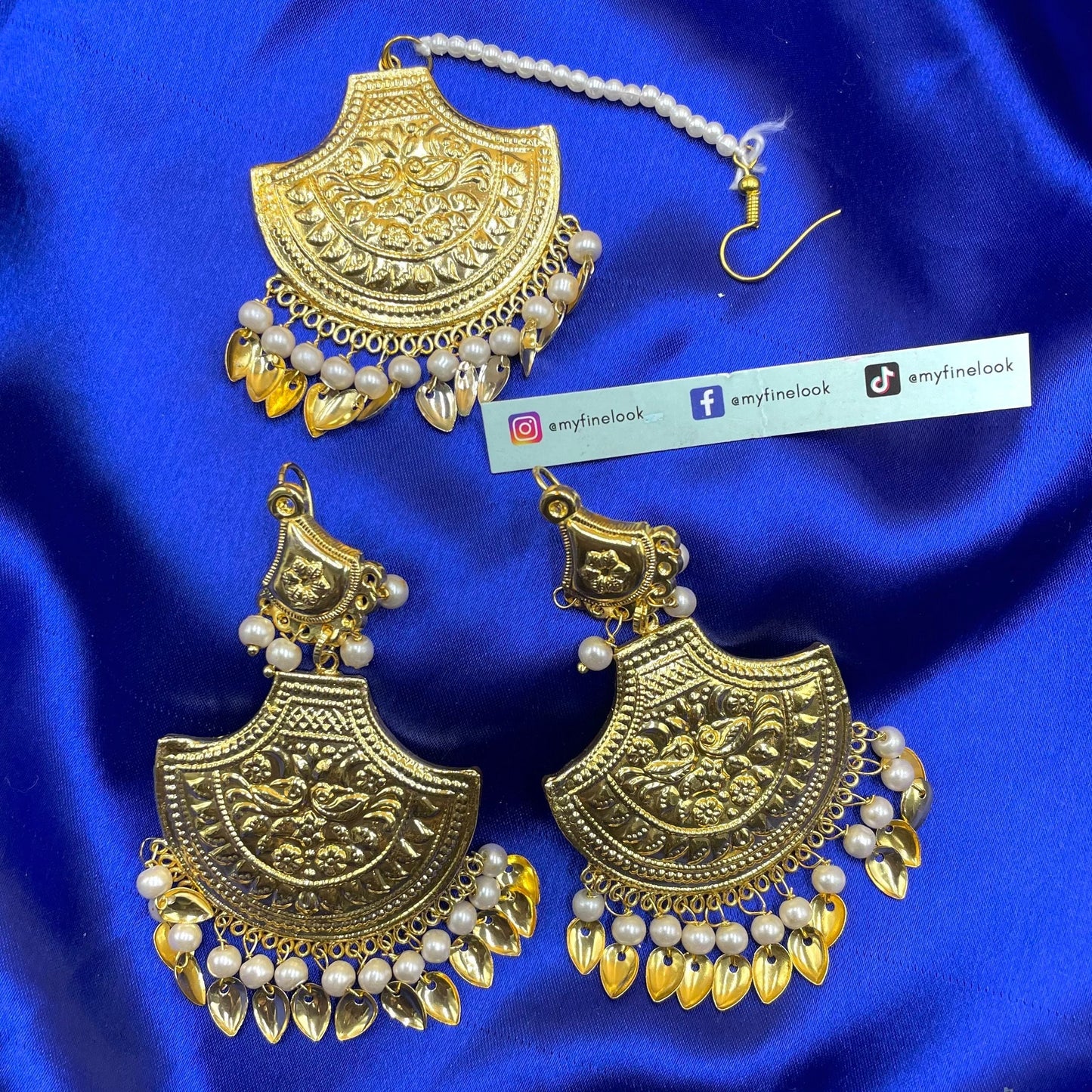 Jadaoo Earrings with Tikka