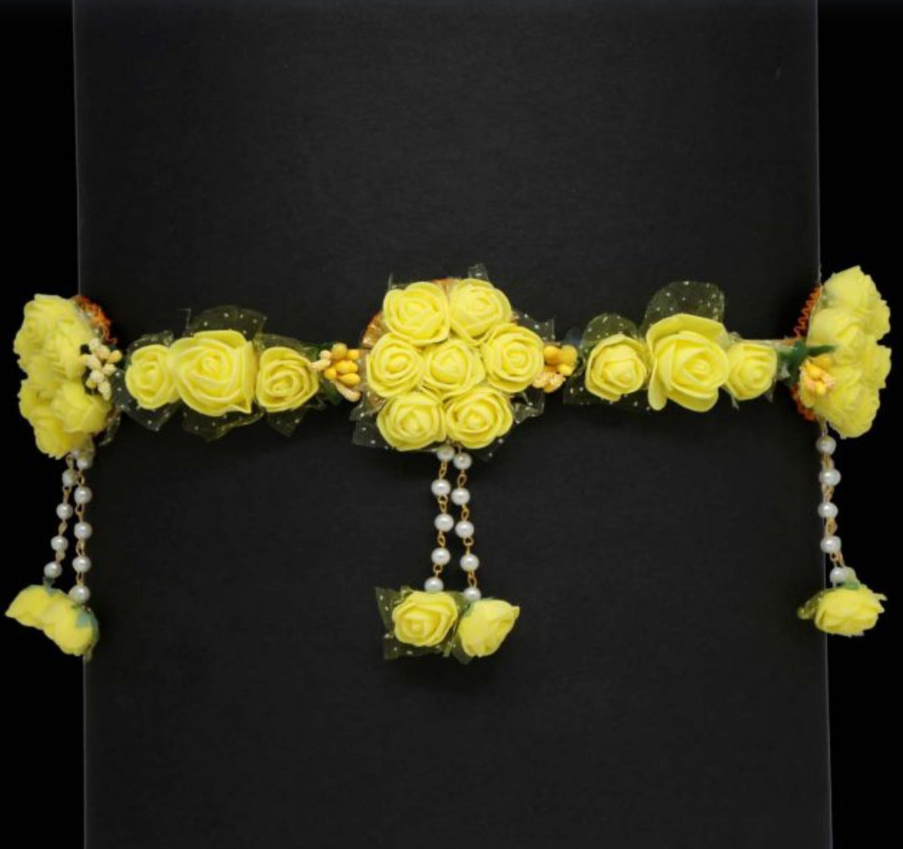 Yellow Floral Set with Kamarband