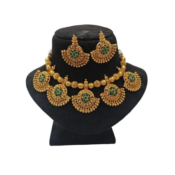 Gold Temple Necklace Set